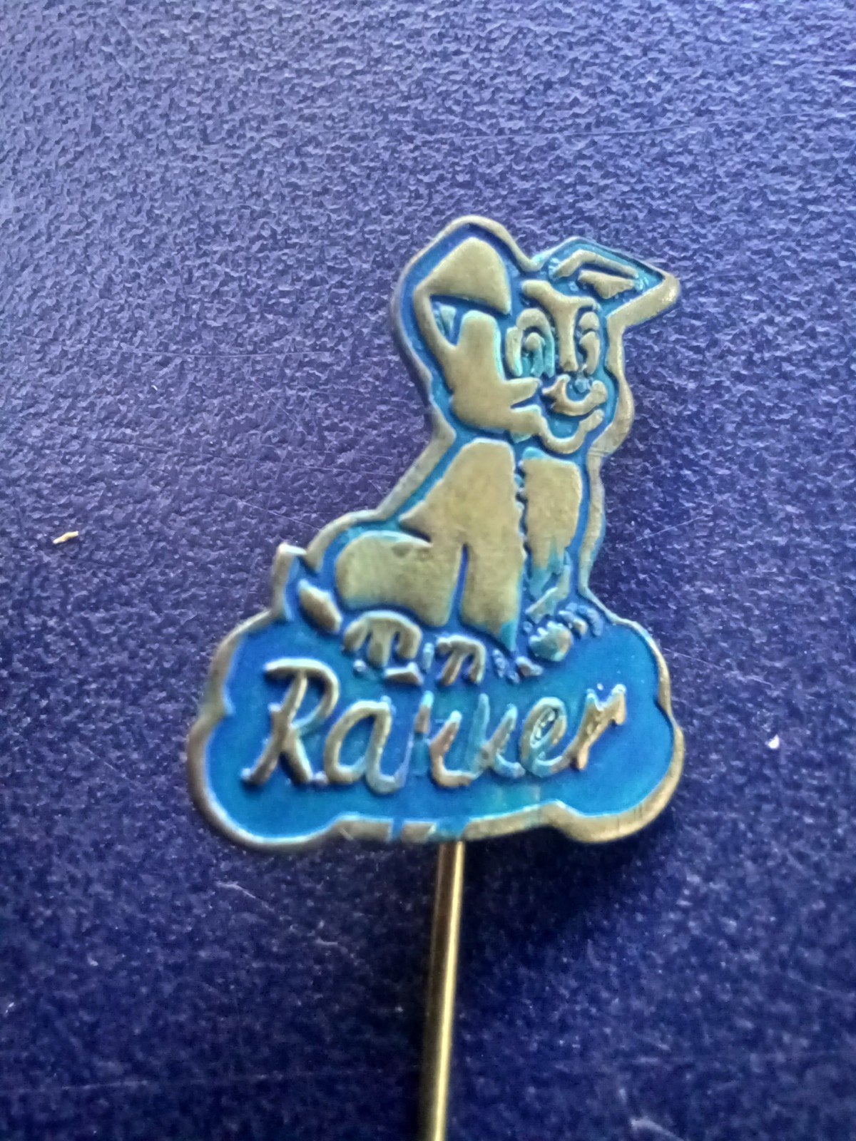 Speldje Rakker (blauw), Ophalen of Verzenden, Gebruikt, Overige onderwerpen, Speldje of Pin