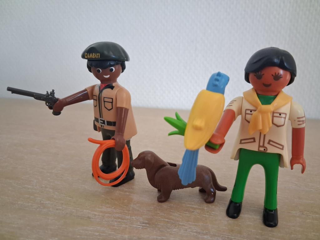 Playmobil rangers met pistool en papagaai, Ophalen of Verzenden, Zo goed als nieuw, Complete set
