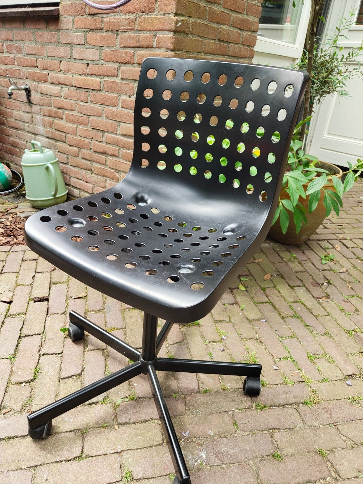 Ikea bureaustoel, in hoogte verstelbaar, Ophalen, Gebruikt, Zwart, Bureaustoel