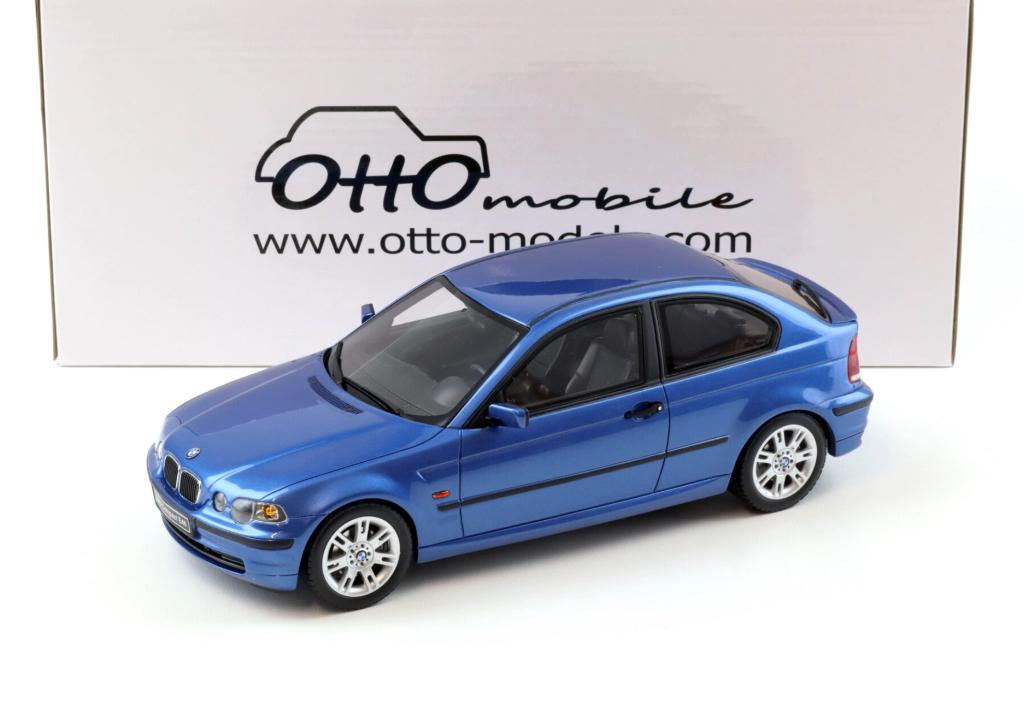 BMW E46 318 TI COMPAC BLAUW 2002 schaal 1/18 OTTO OT462, Verzenden, Nieuw, Auto, OttOMobile