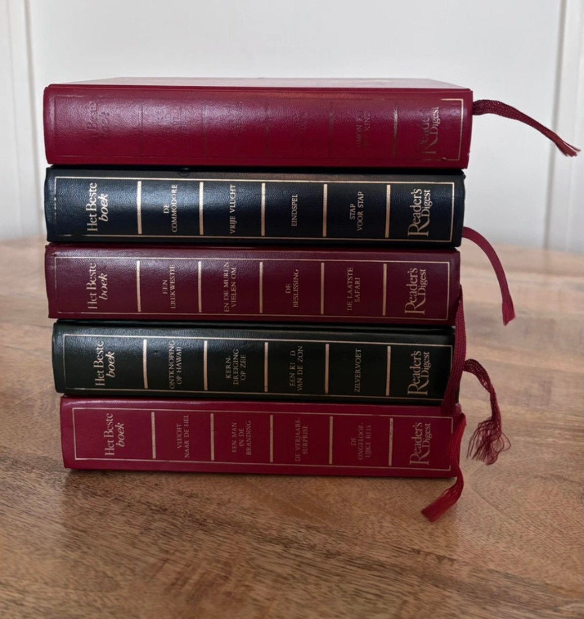 Vintage Readers Digest Boeken – Set van 5 (1986-1988), Ophalen of Verzenden, Gelezen, Populaire fictie