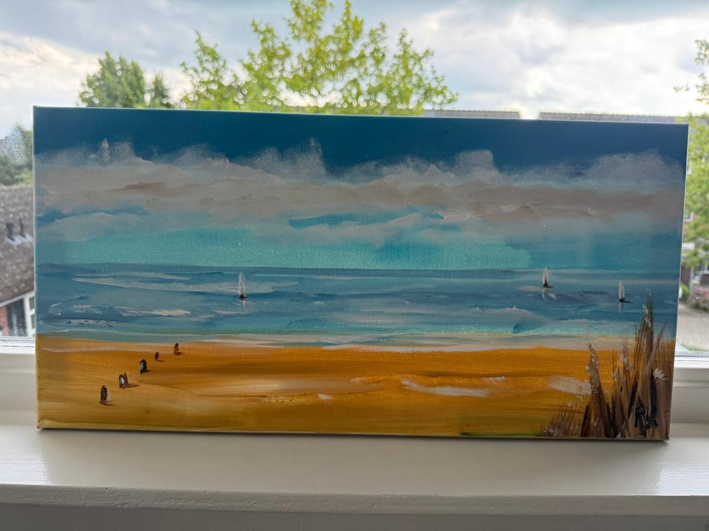 Schilderij op canvas, Antiek en Kunst, Kunst | Schilderijen | Abstract, Ophalen