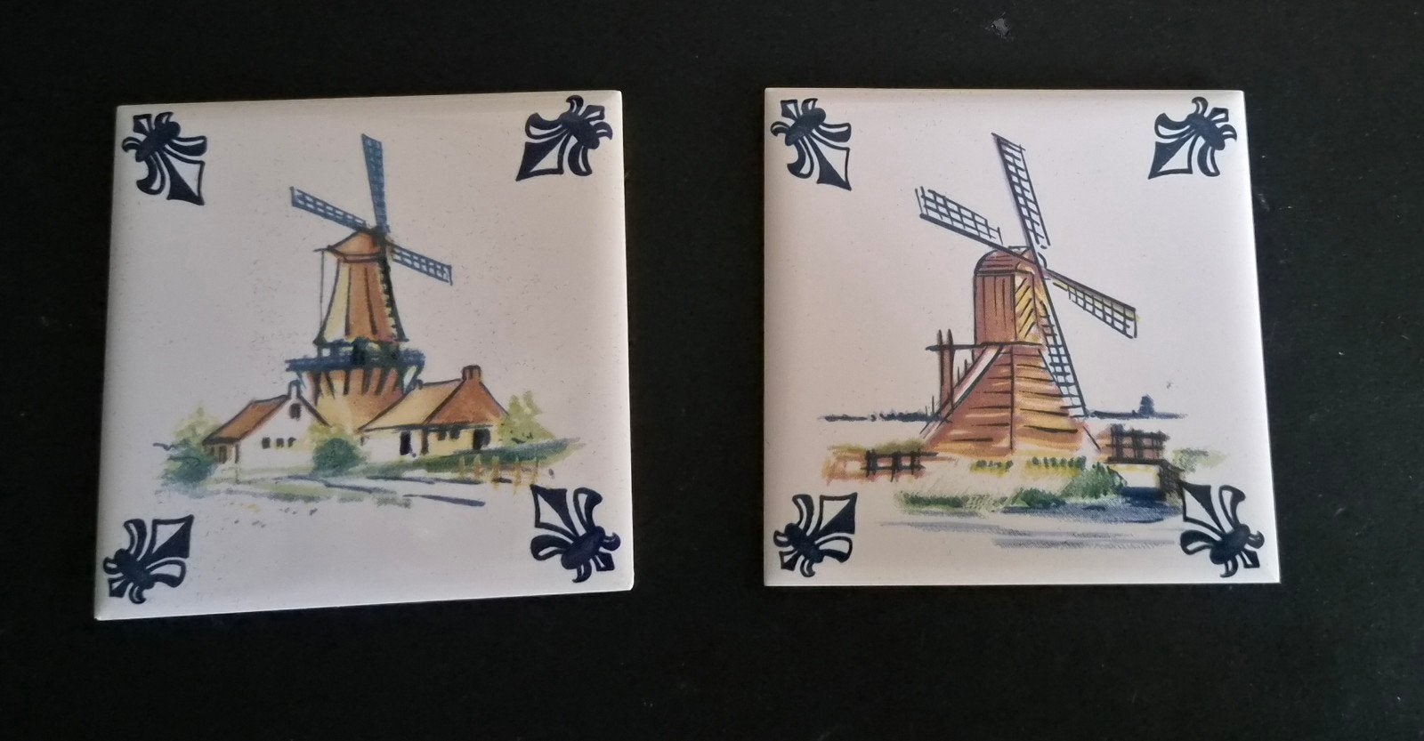 KLM Business Class tegeltjes - Molens, Antiek en Kunst, Antiek | Wandborden en Tegels, Ophalen of Verzenden