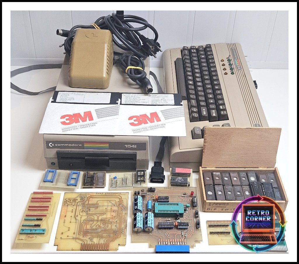 Commodore 64 modded EPROM project, SID R4 + VIC R3, 1541, Verzenden, Commodore C 64
