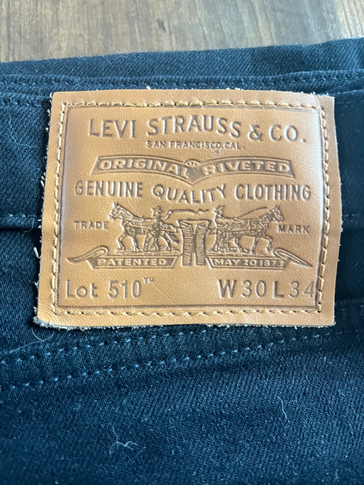 Levi's 510 Skinny Fit Jeans Zwart W30 L34, Ophalen of Verzenden, Zo goed als nieuw, Zwart, W32 (confectie 46) of kleiner