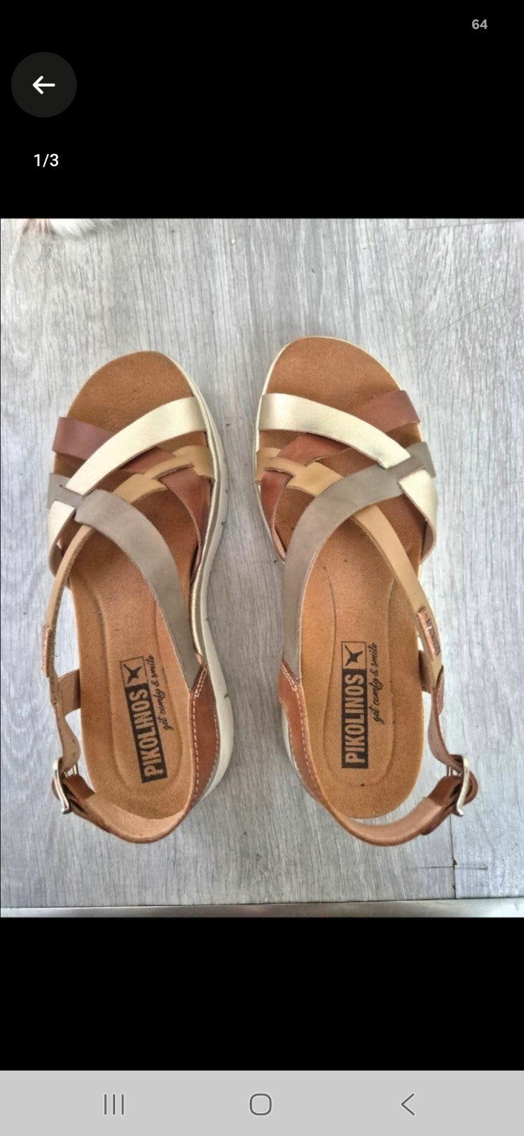 Pikolinos😊leren sandalen maat 39, Zo goed als nieuw, Pikolinos, Sandalen of Muiltjes, Ophalen of Verzenden