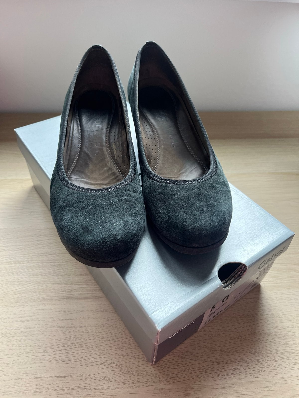 Gabor ballerina's/instappers maat 38, Blauw, Gedragen, Ballerina's, Ophalen of Verzenden