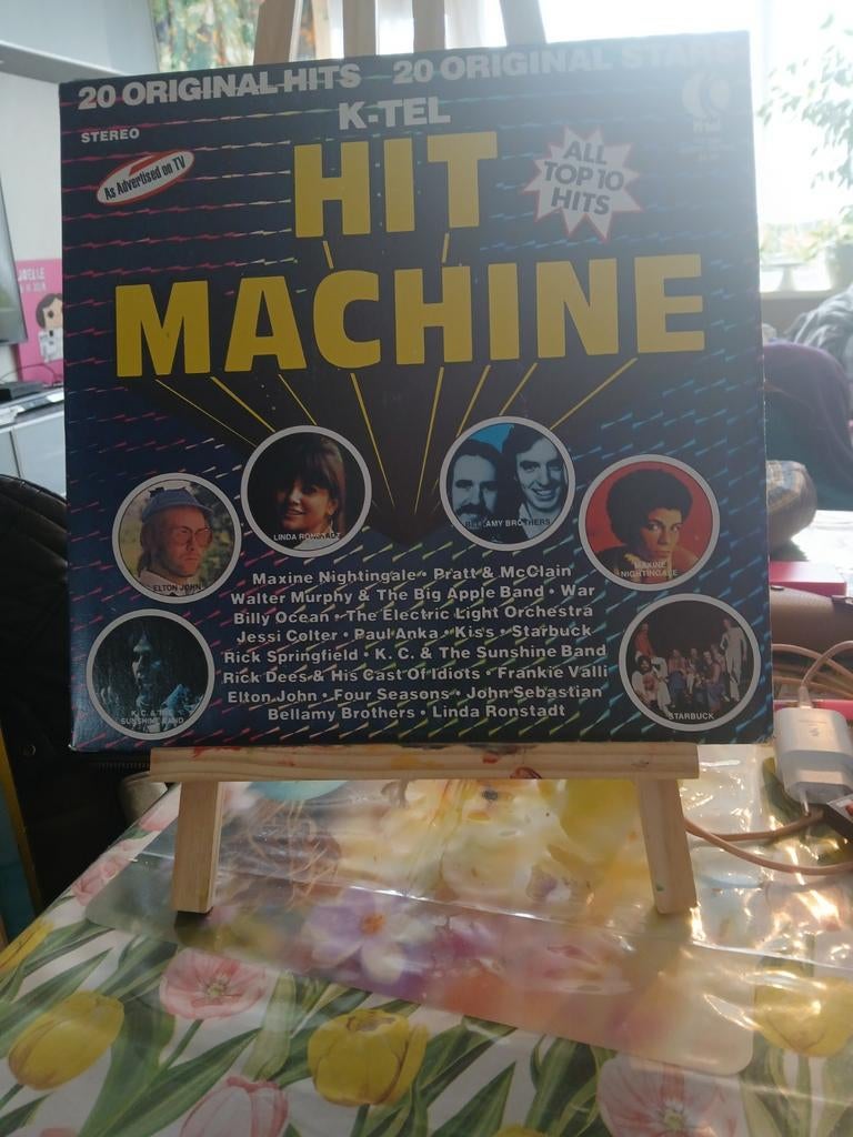 K-Tel Hit Machine LP - 20 Original Hits, Cd's en Dvd's, Vinyl | Verzamelalbums, Gebruikt, Ophalen of Verzenden, 1970 - 1979, Complilatie