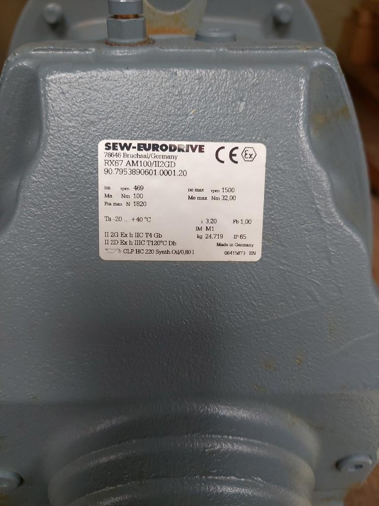SEW-Eurodrive RX67 ATEX tandwielkast – NIEUW, Ophalen, Nieuw, Elektromotor, 1800 rpm of meer