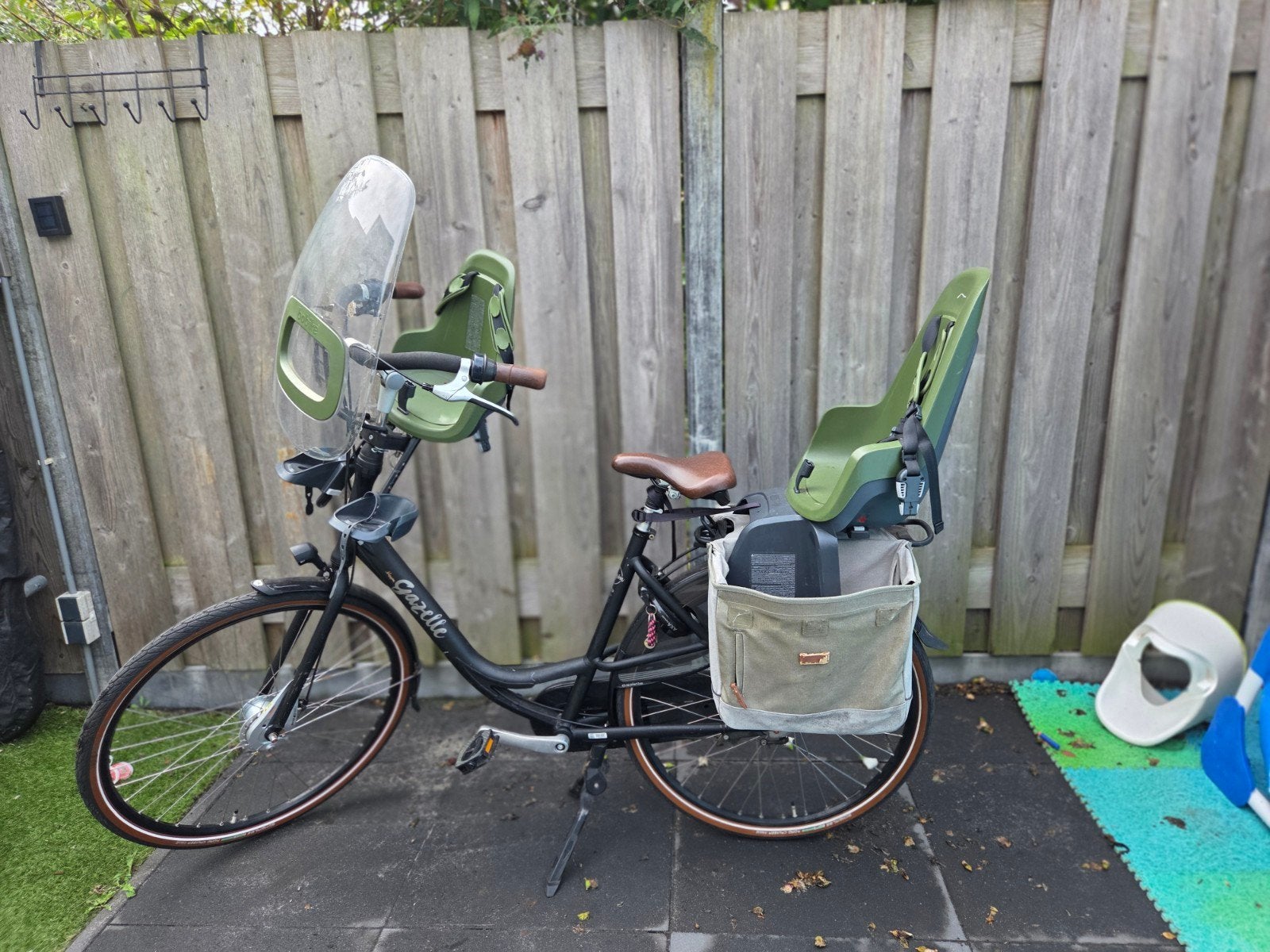 Niet elektrische Gazelle Bloom Damesfiets met kinderzitjes, 53 tot 56 cm, Ophalen of Verzenden, Gebruikt, Gazelle