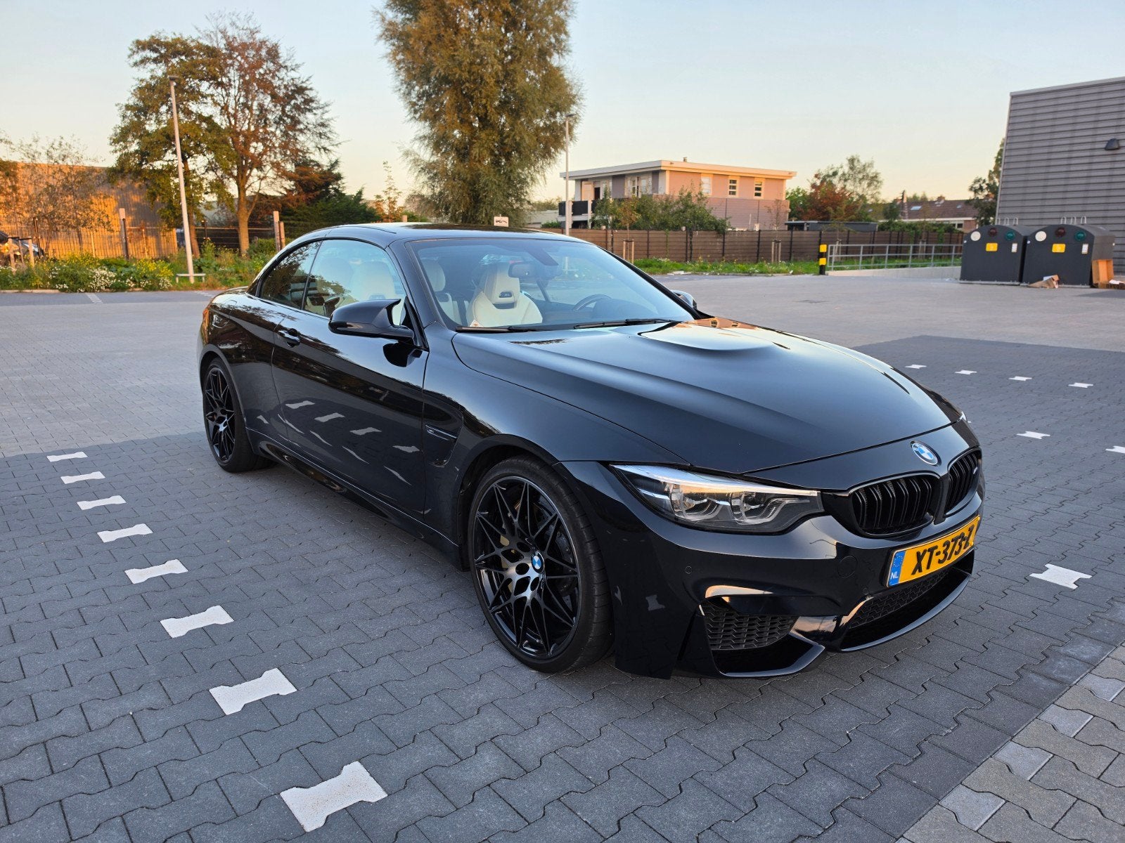 BMW M4 Competition 2019 Zwart Cabrio Keramisch/HUD, Auto's, Automaat, Achterwielaandrijving, 4-Serie, Cabriolet