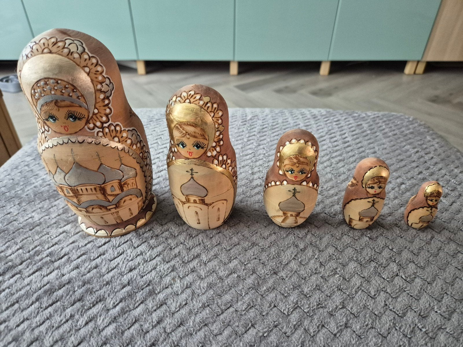 Set van 5 Russische Matroesjka poppen - Handgeschilderd, Ophalen of Verzenden