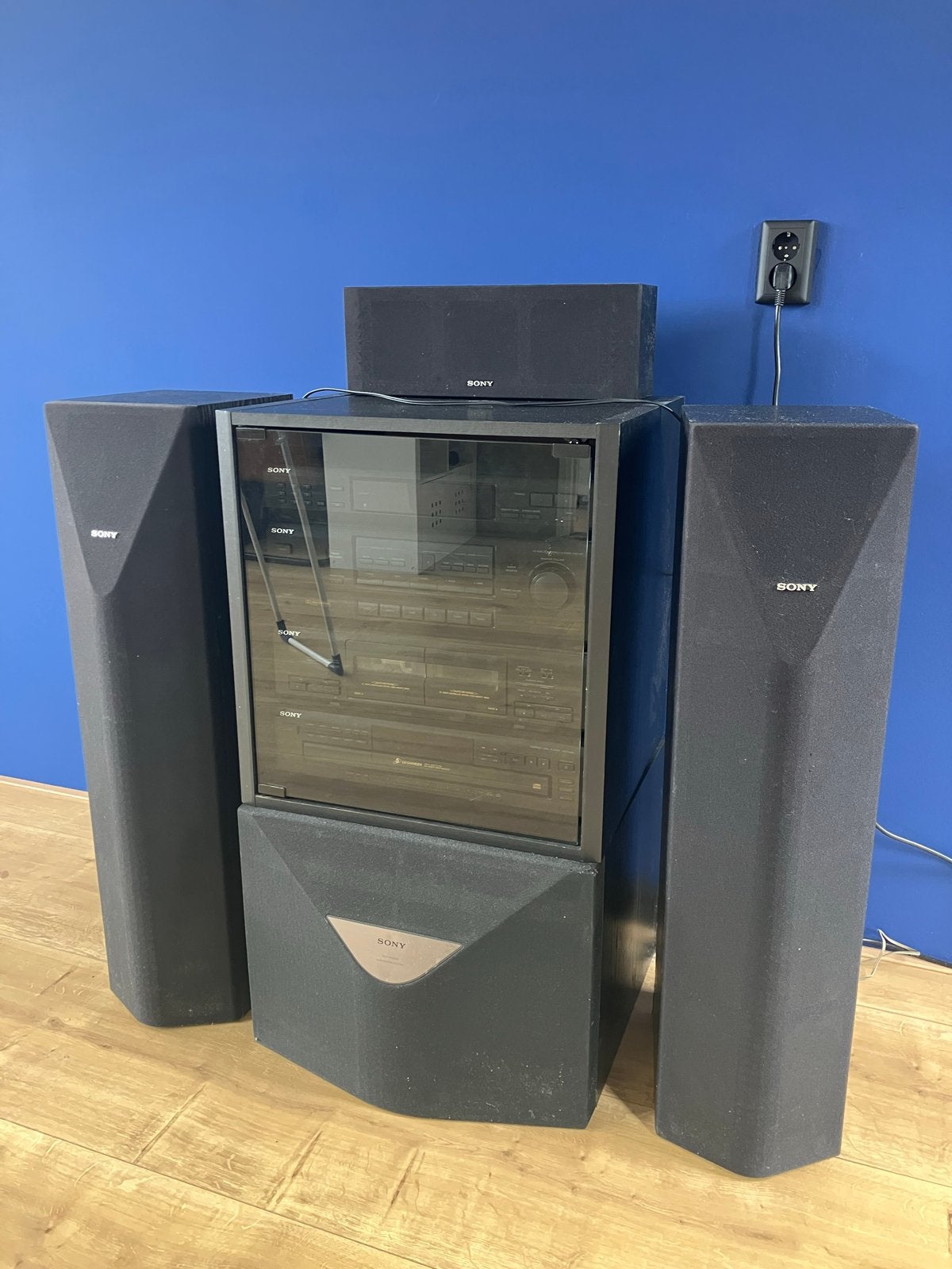 Sony HST-471 Hifi Set met CD-wisselaar en Speakers, Ophalen, Gebruikt, Cassettedeck, Losse componenten