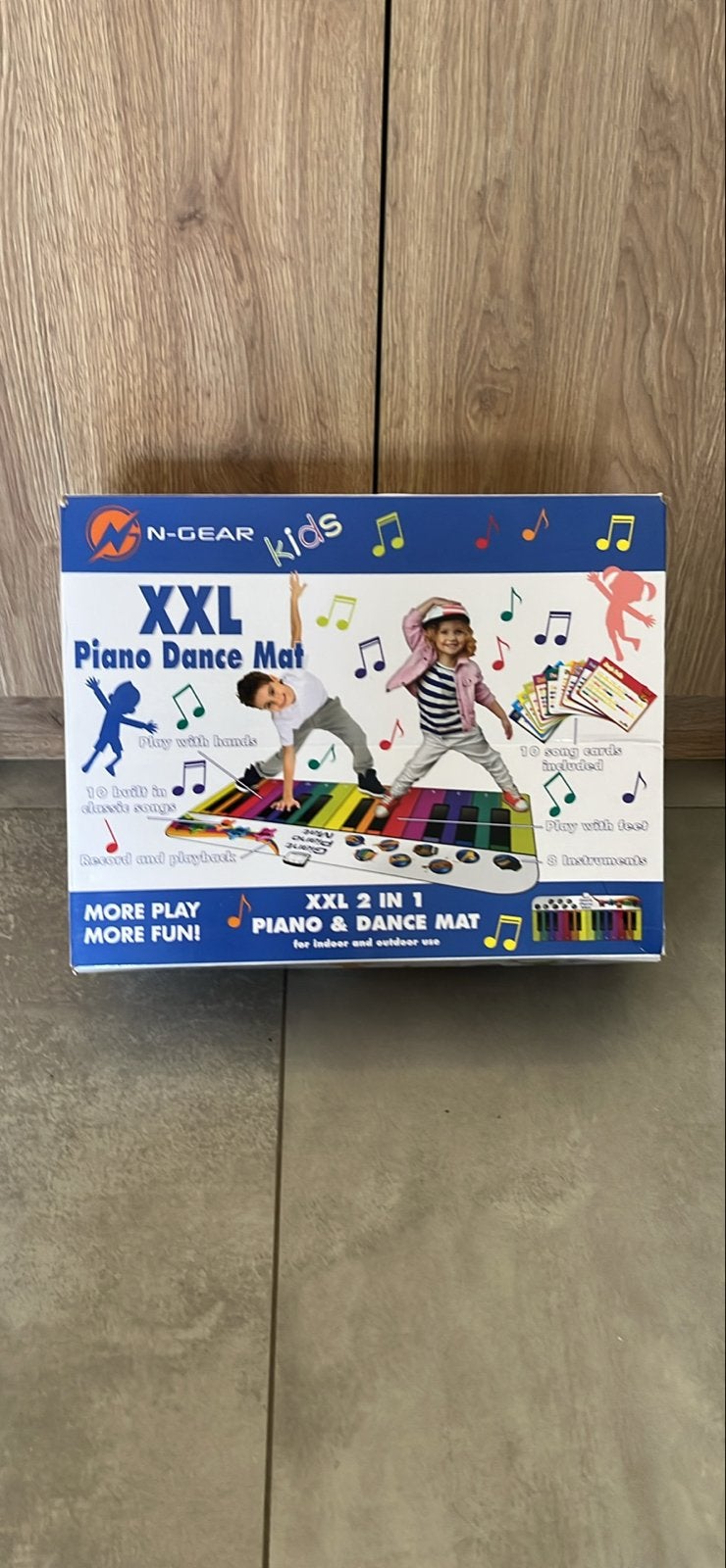 N-GEAR Kids XXL Piano Dance Mat - 2-in-1 Speelmat, Kinderen en Baby's, Ophalen of Verzenden, Zo goed als nieuw, Speelkleed, Met geluid