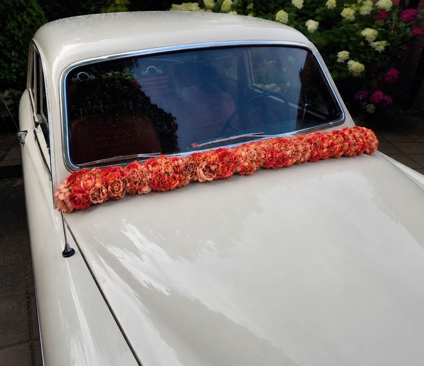 bruiloft kunstbloemen slinger voor auto decoratie, Huis en Inrichting, Woonaccessoires | Kunstplanten en Kunstbloemen, Overige typen