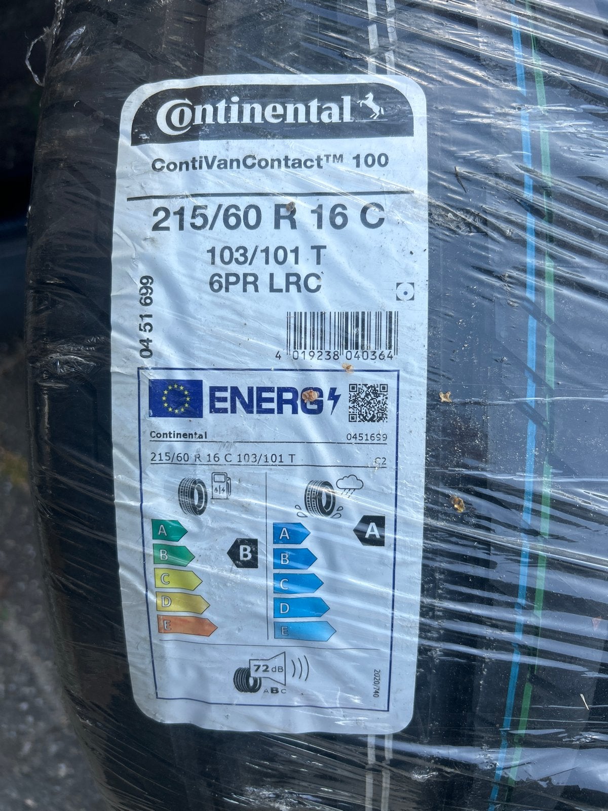 Continental ContiVanContact 100 - 215/60 R16 C Banden, Ophalen, 16 inch, Nieuw, Band(en)