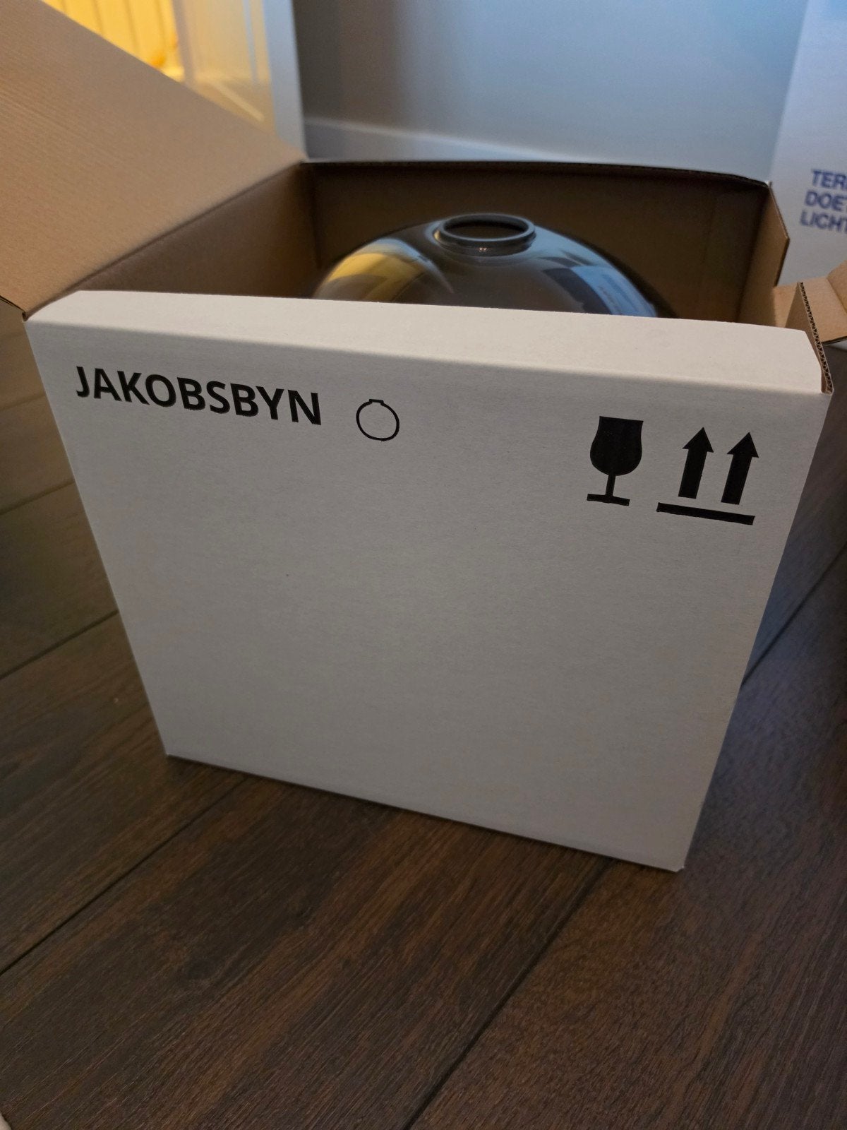 Jakobsbyn lamp - 2x, Huis en Inrichting, Ophalen, Nieuw, Glas, E27 (groot)