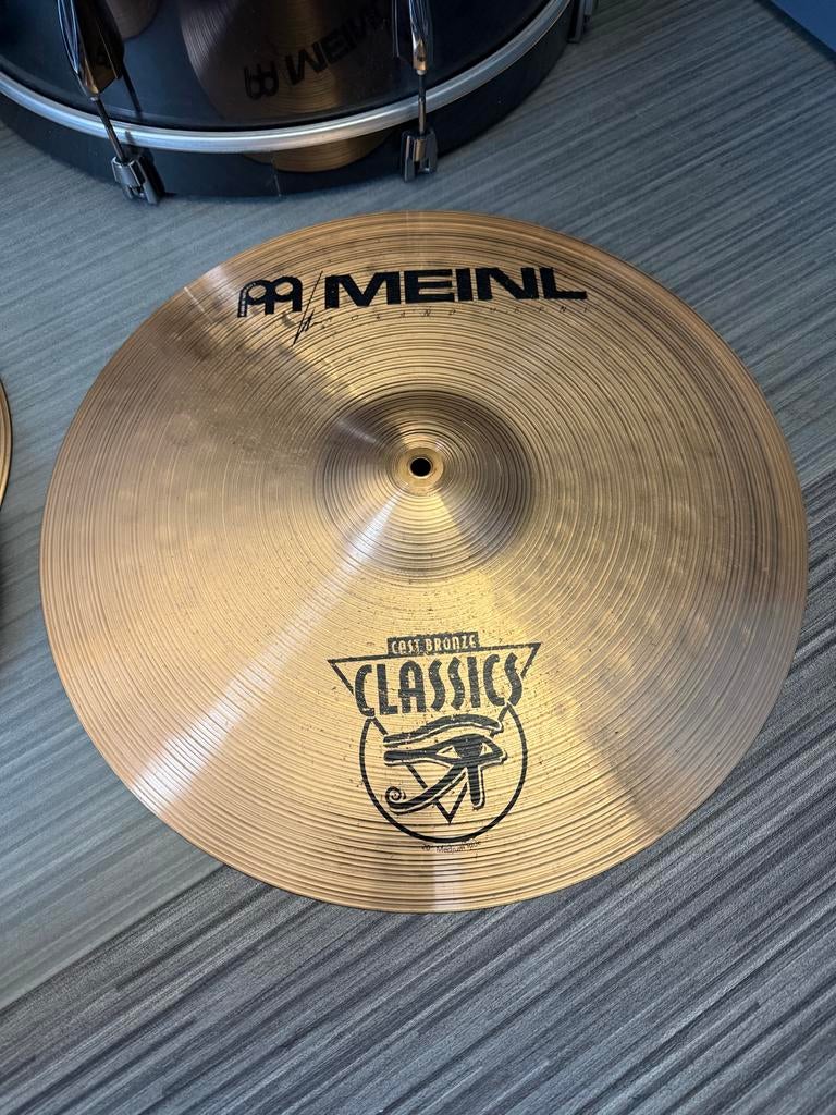 Meinl Classics Cast Bronze Cymbals 20” (Medium Ride), Ophalen, Zo goed als nieuw, Overige merken
