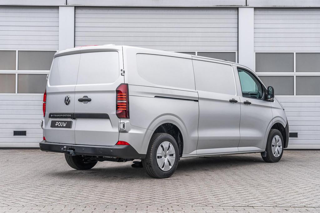 Volkswagen e-Transporter 34 L2H1 218pk Life 64 kWh | Navigat, Auto's, Bestelauto's, Automaat, 12 maanden, Zwart, Volkswagen