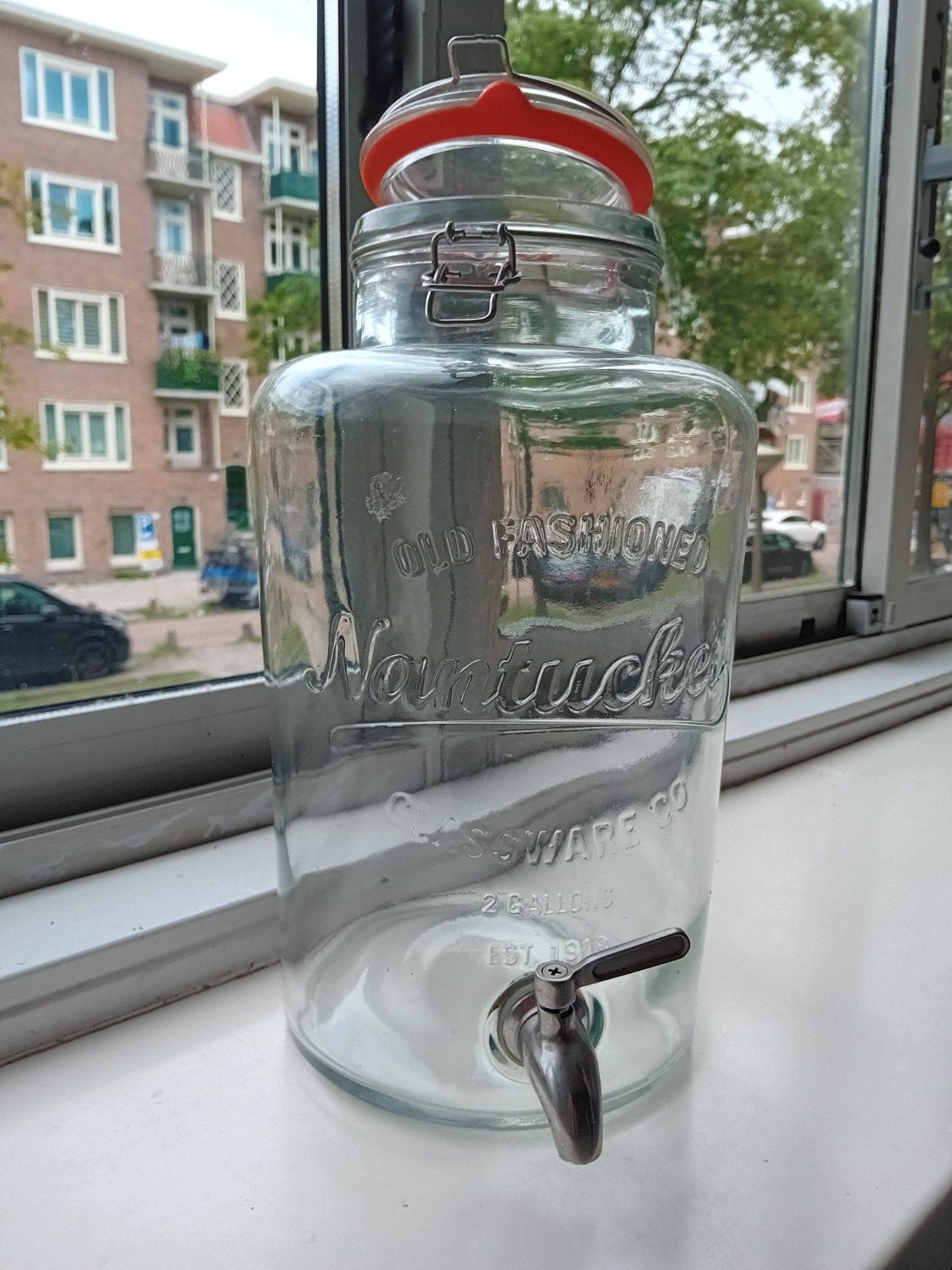 Weckpot 9 liter mag zsm weg, Glas, Ophalen of Verzenden, Zo goed als nieuw, Voorraadpot