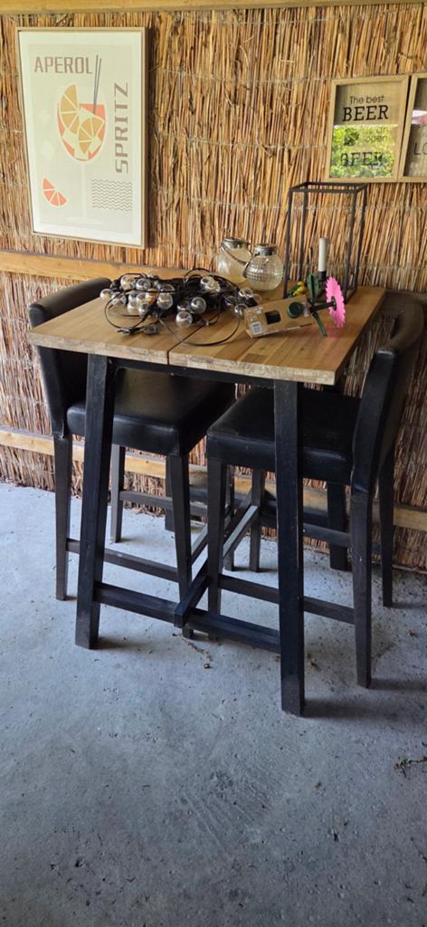 Bartafel met 2 stoelen, Ophalen, Gebruikt