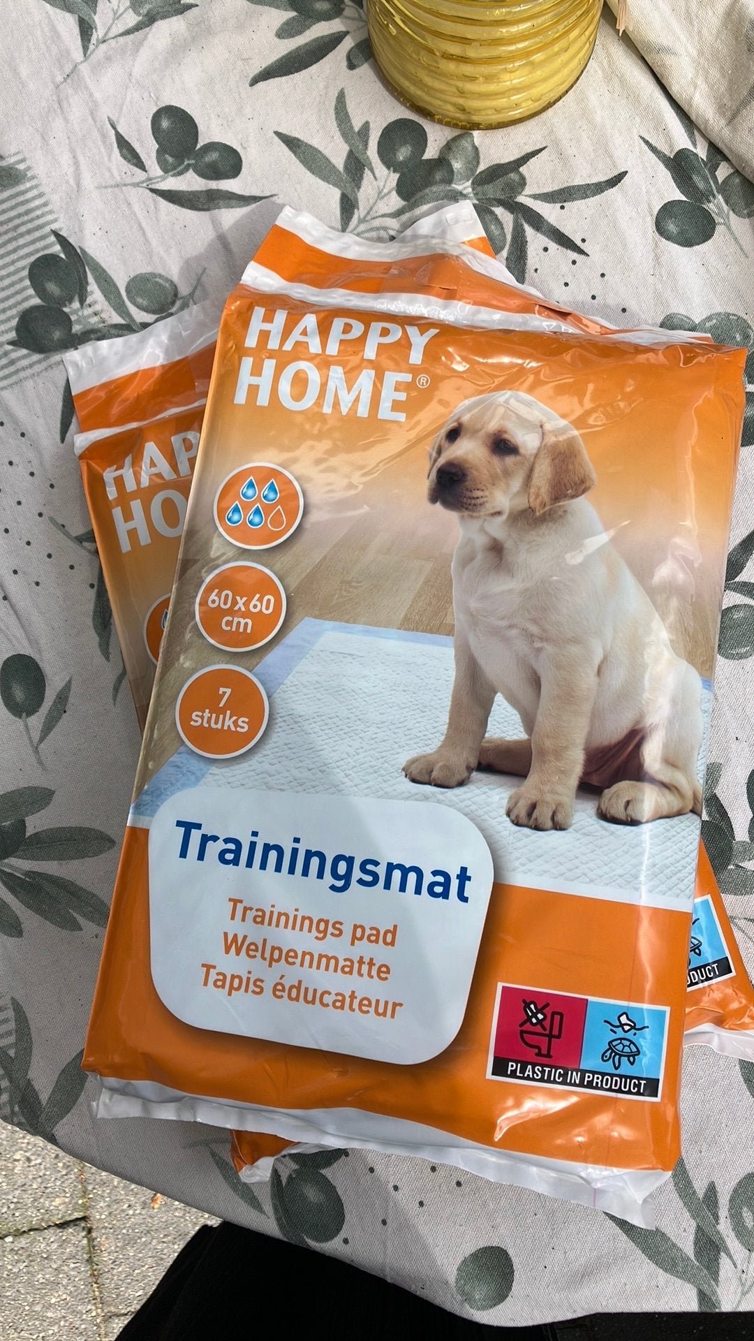 Trainingsmatjes hond, Ophalen, Hond