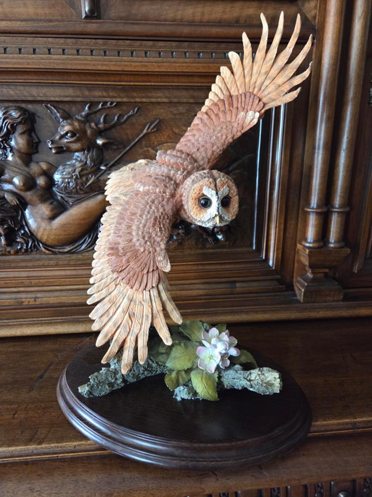 Beeld van een uil, Ophalen