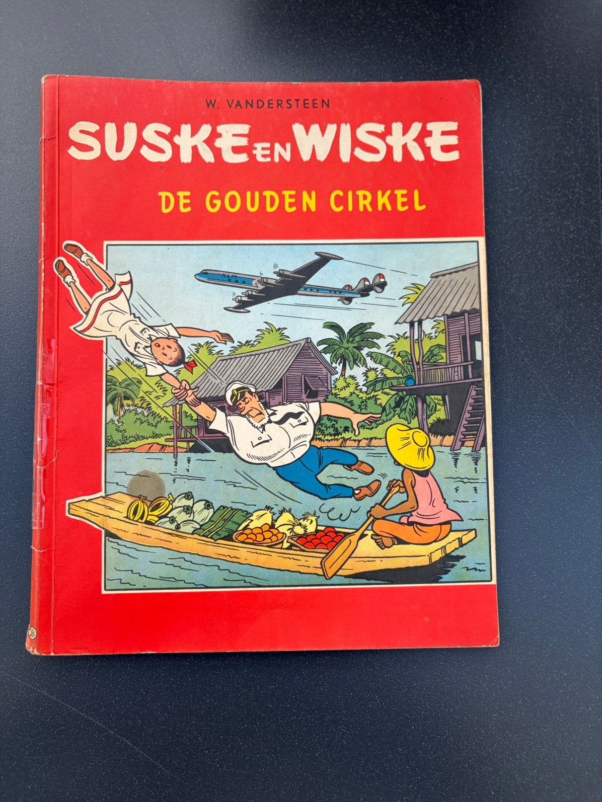 Suske en Wiske De Gouden Cirkel oud hol uitgave ca 1962, Ophalen of Verzenden, Gelezen, Fictie algemeen
