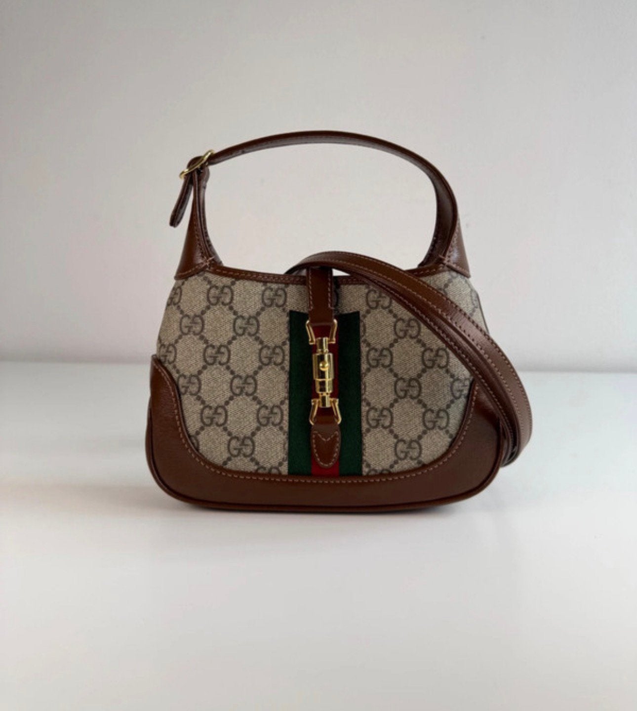 Gucci mini jackie 1961, Verzenden, Zo goed als nieuw, Zwart, Schoudertasje