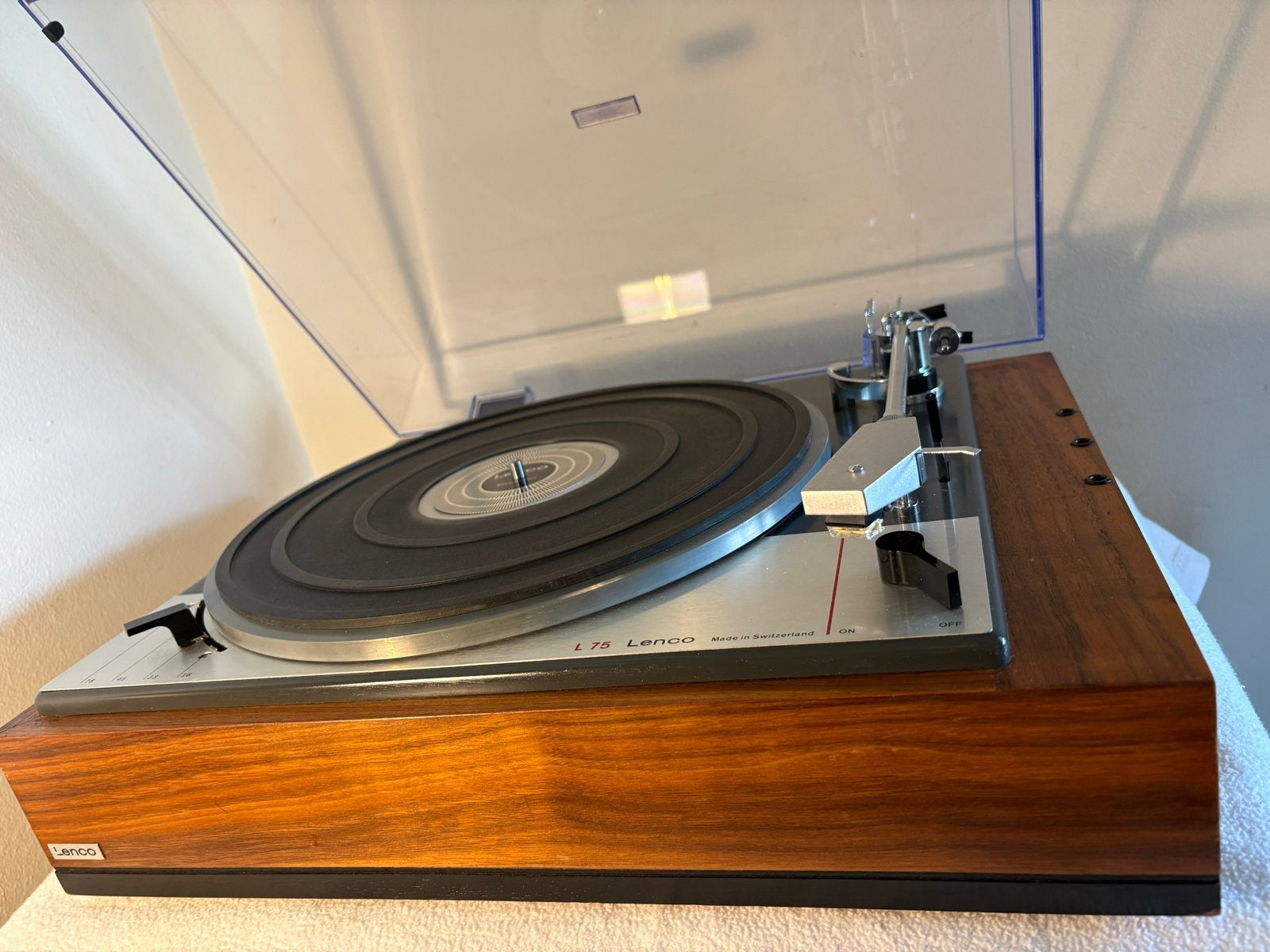 Vintage Lenco L75/gereviseerd met Shure M44-7 element., Ophalen of Verzenden, Zo goed als nieuw, Platenspeler, Overige merken