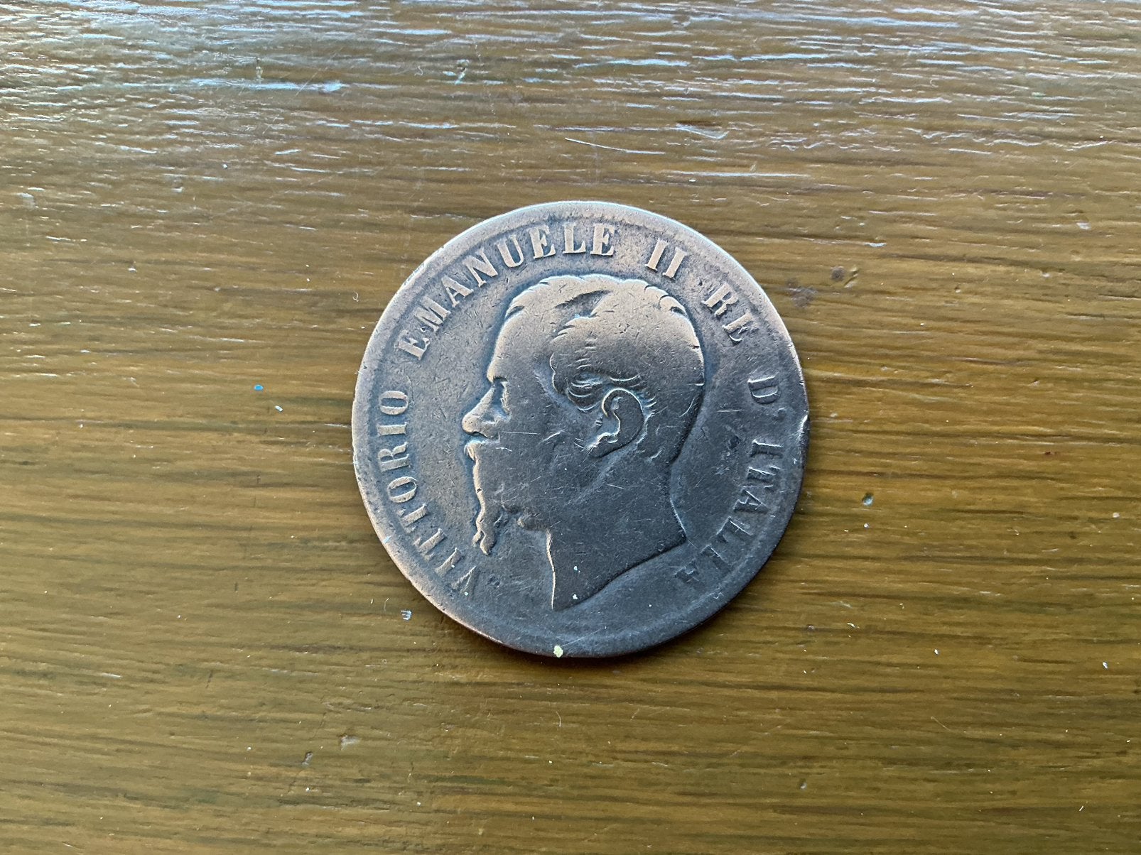 Munt Italië 10 centisimi 1867, Ophalen of Verzenden, Italië