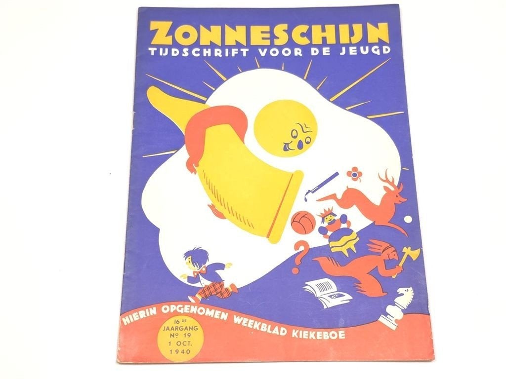 Zonneschijn 1940 Nr 19 — Weekblad Kiekeboe Vintage, Ophalen of Verzenden, Gelezen