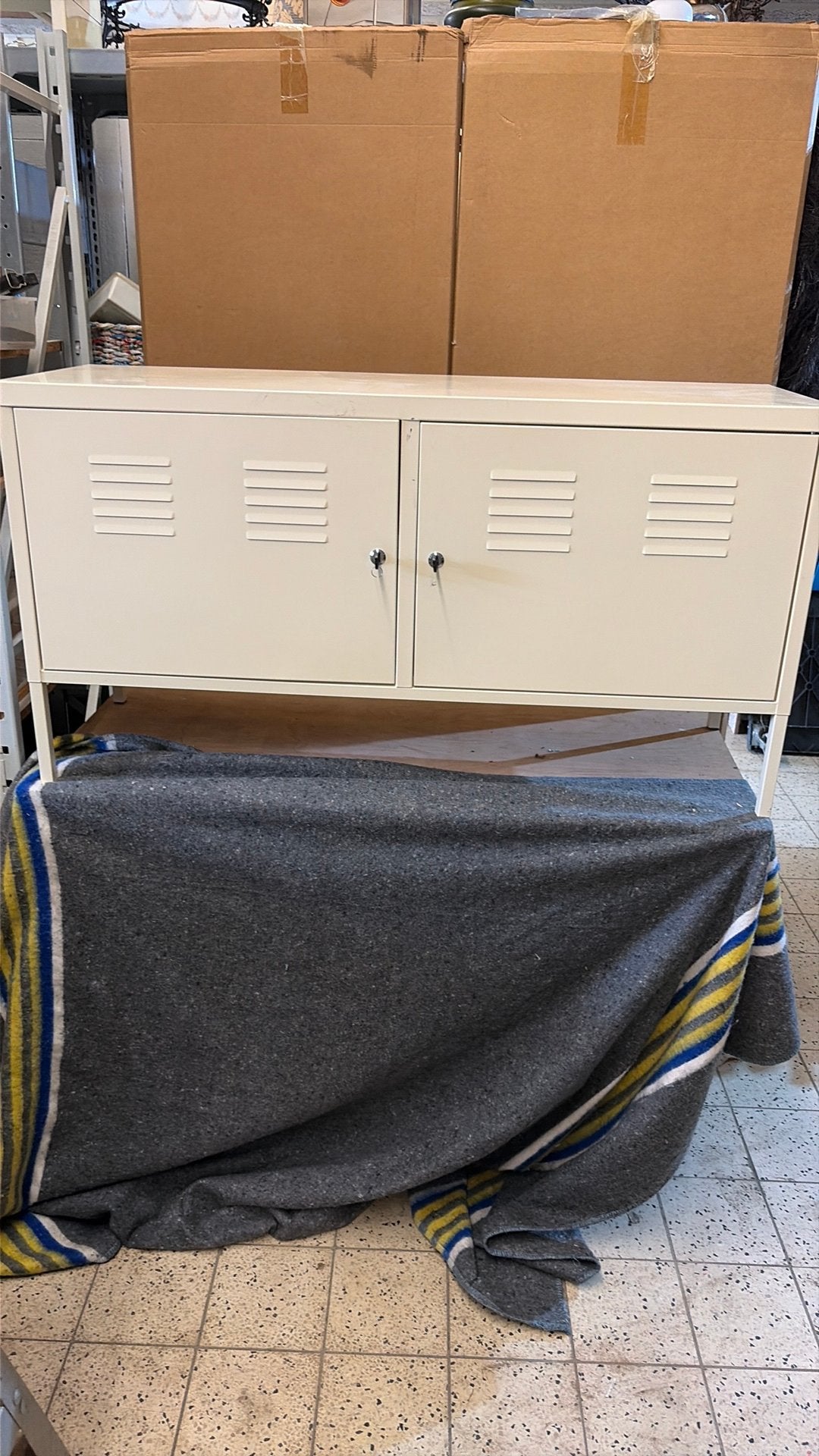 Ikea kast staal, Huis en Inrichting, Ophalen, Zo goed als nieuw