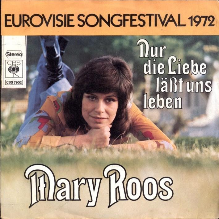 Single  -  MARY ROOS  -  Eurovisie songfestival 1972, Ophalen of Verzenden, Gebruikt, Pop