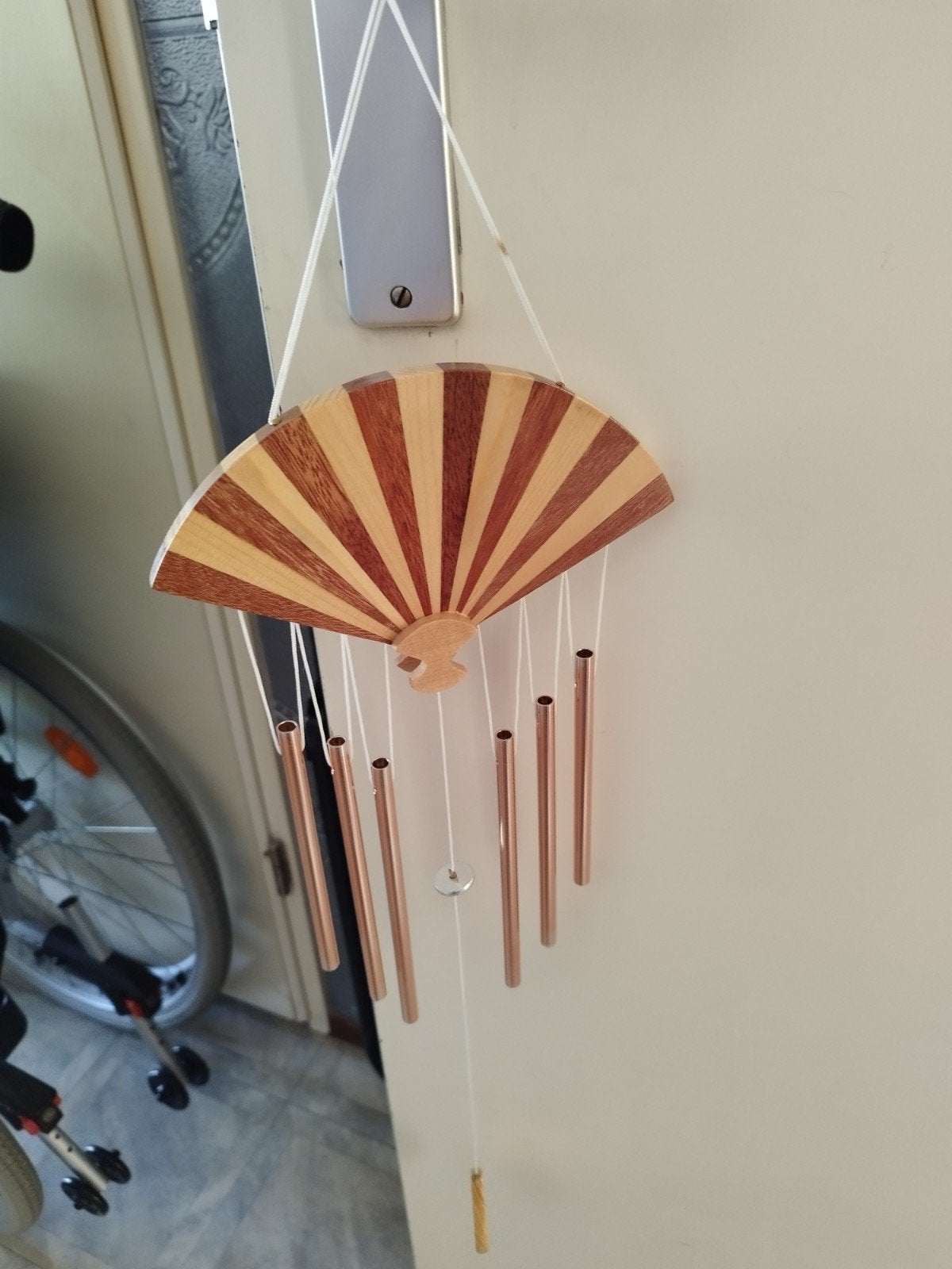 Nieuwe Windgong van Hout en Metaal - 50 cm, Ophalen of Verzenden, Nieuw, Hout