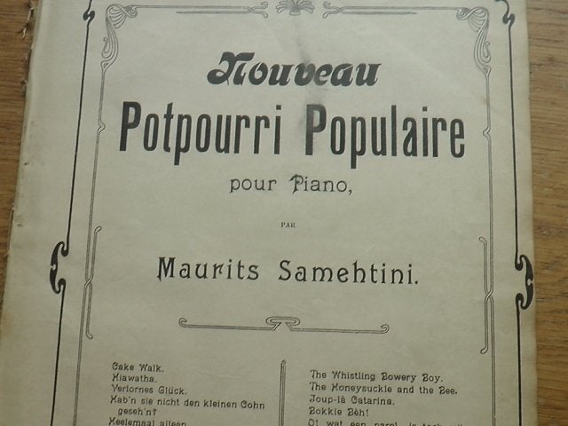 Maurits samehtini - potpourri populaire - piano, Muziek en Instrumenten, Gebruikt, Ophalen of Verzenden, Artiest of Componist
