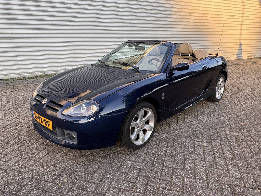 MG TF 1.8 2005 cabriolet blauw/beige + hardtop, Auto's, MG, 13 km/l, 40 €/maand, Beige, 4 cilinders