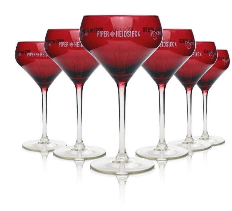 6x Piper-Heidsieck Piscine Champagneglas, Ophalen of Verzenden