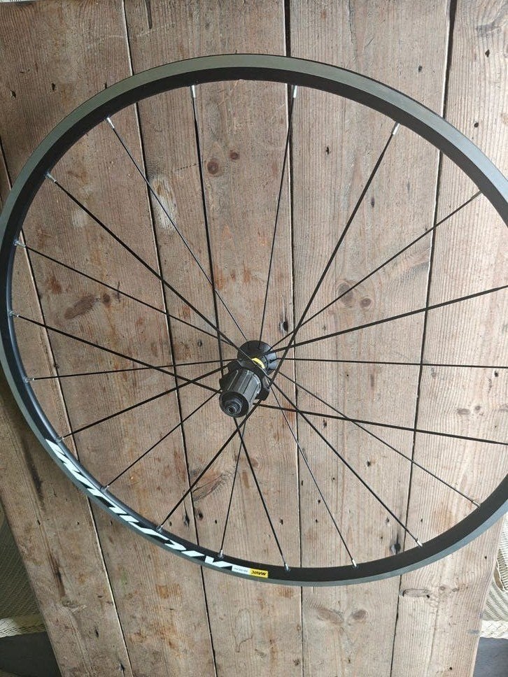 Mavic Aksium achterwiel, Wiel, Ophalen of Verzenden, Zo goed als nieuw, Aluminium