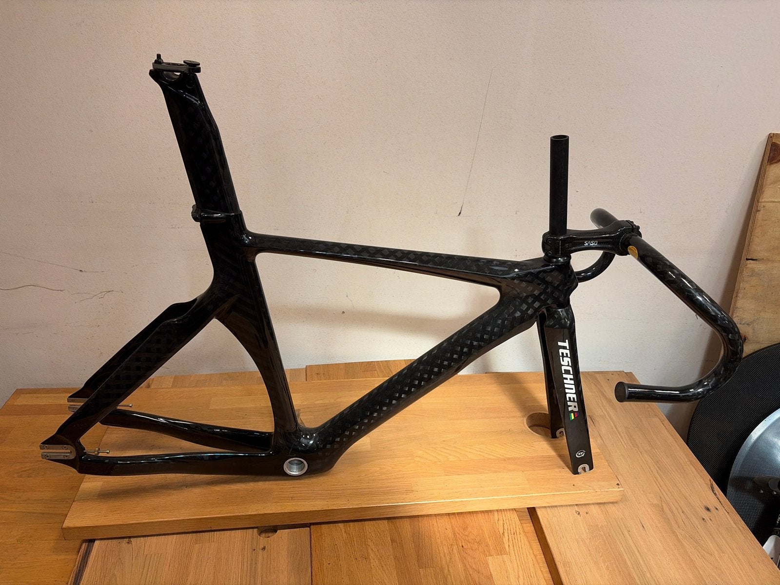 Teschner nieuw Baanframe Maat L Inclusief Stuur en Nok, Fietsen en Brommers, Frame, Nieuw, Ophalen of Verzenden, Racefiets