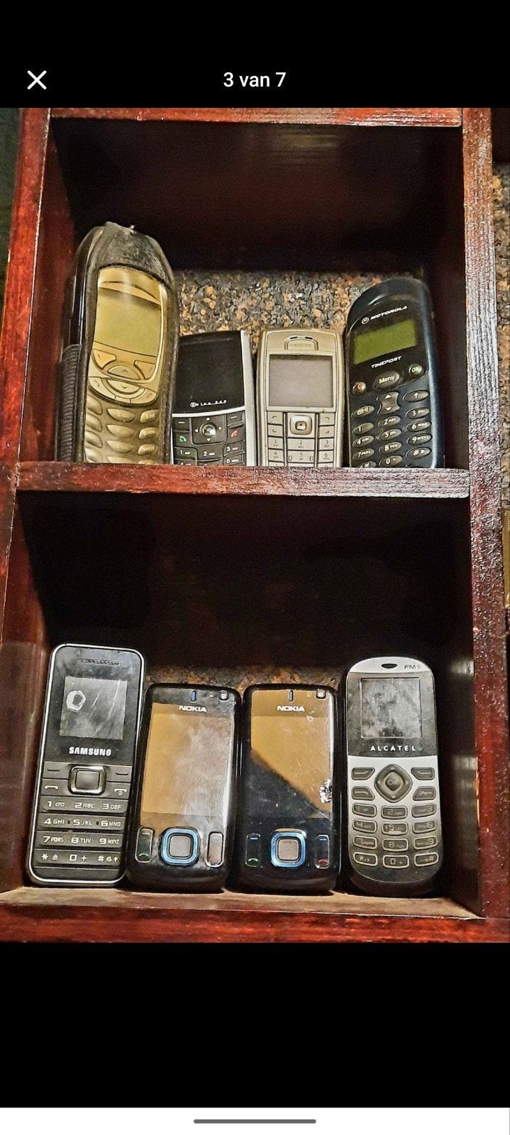 Partij Oude Mobiele Telefoons - Nokia, Samsung, Alcatel, Gebruikt, Ophalen of Verzenden, Minder dan 3 megapixel, Klassiek of Candybar