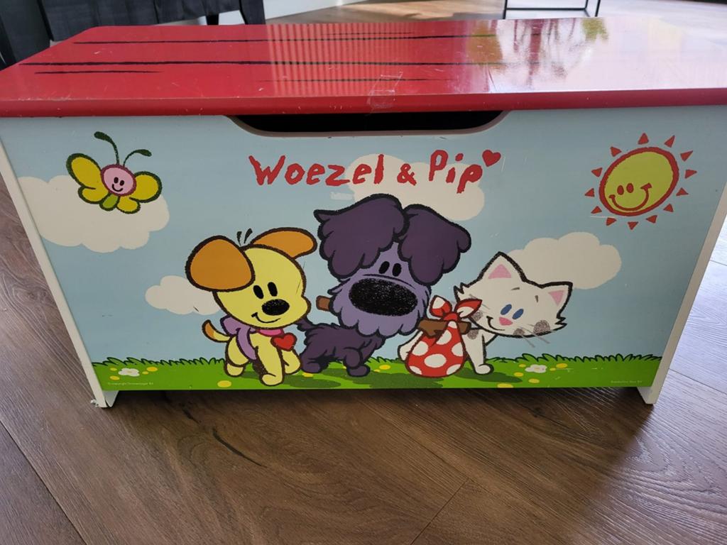 Woezel en Pip Opbergkist / Speelgoedkist, Ophalen, Gebruikt