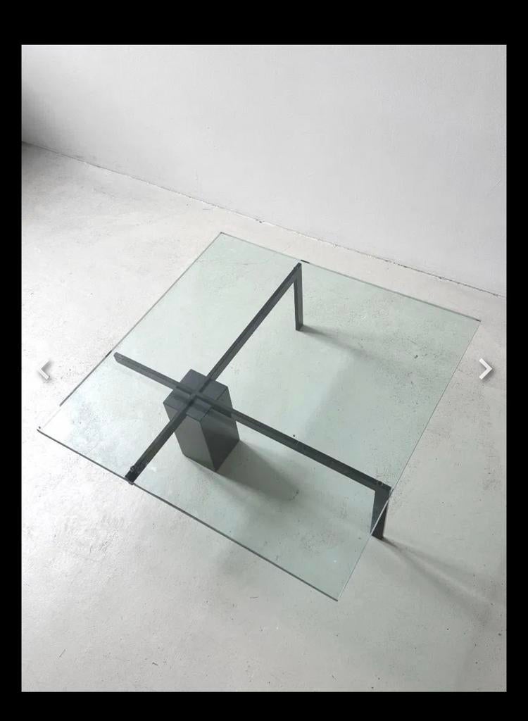 Metaform salontafel kw1 graniet glas. Hank Kwint, Huis en Inrichting, Tafels | Salontafels, 100 tot 150 cm, Minder dan 50 cm, Rechthoekig