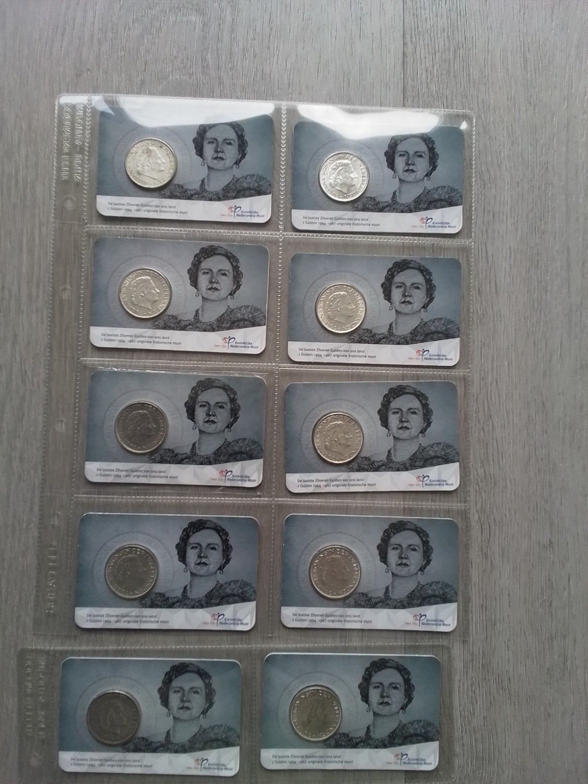 ALLE JAREN Coincard Afscheid Zilveren Gulden (LOS TE KOOP), Ophalen of Verzenden, Koningin Juliana, 1 gulden, Zilver
