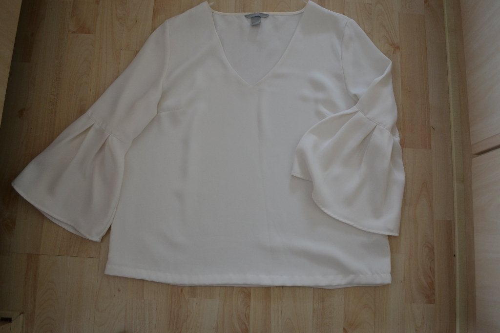 Blouse/top van H&M maat 44, H&M, Wit, Maat 42/44 (L), Ophalen of Verzenden