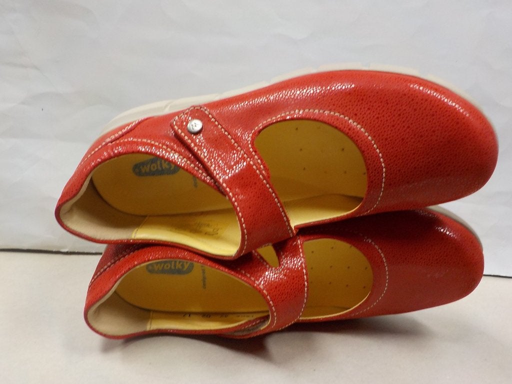 Wolky rode bandschoenen maat 39, Wolky B.V., Instappers, Ophalen of Verzenden, Zo goed als nieuw
