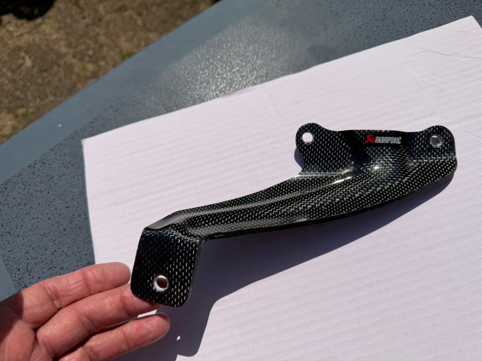 Aprilia Akrapovic EVO 5 full Carbon uitlaathanger gen 1, Ophalen of Verzenden