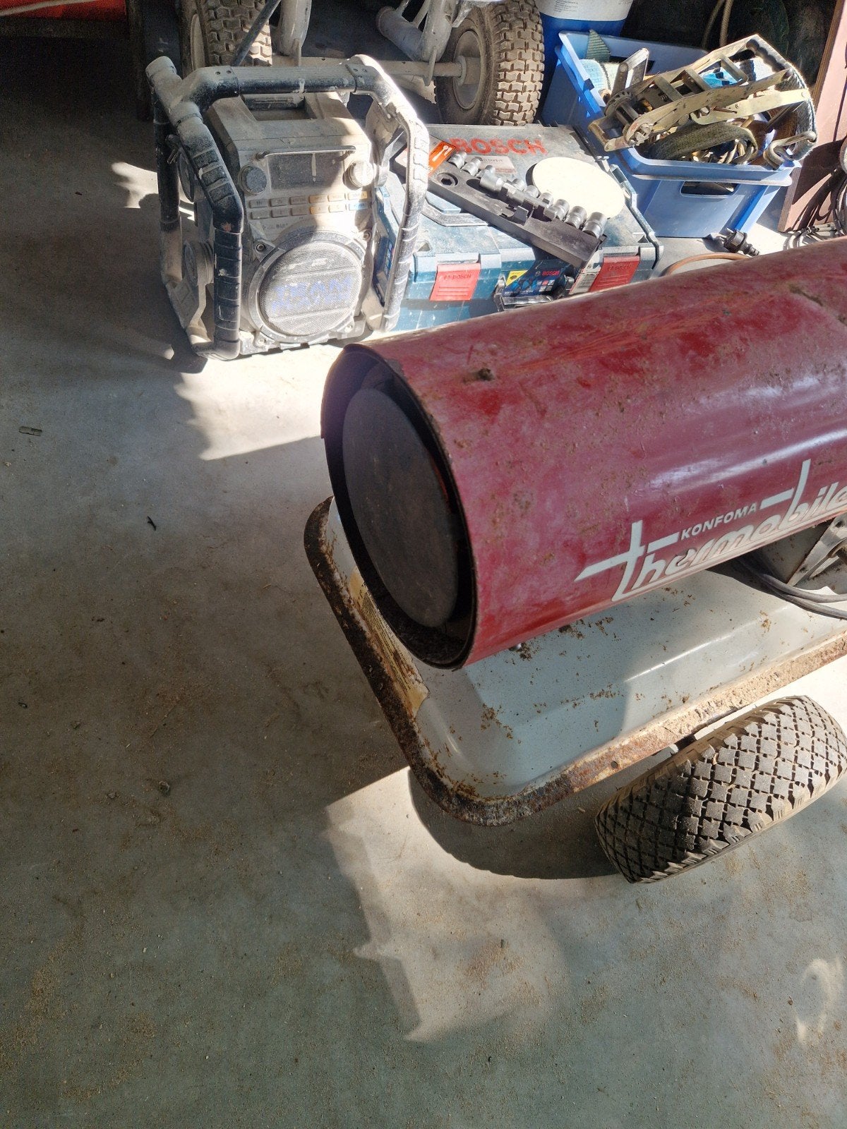 Thermomobile TA-22-P heteluchtkanon - Bouwdroger, Doe-het-zelf en Verbouw, Verwarming en Radiatoren, Ophalen, Gebruikt, 800 watt of meer