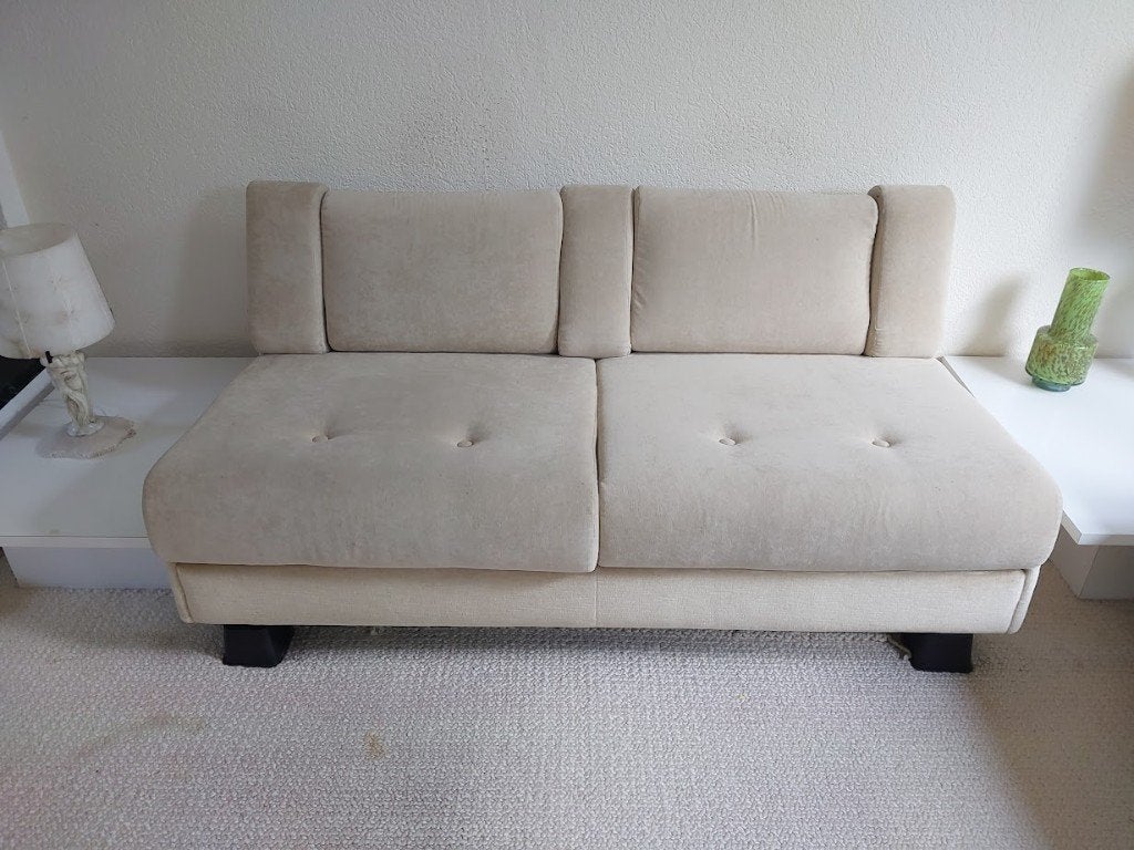 Leolux bankstel jaren 70, Gebruikt, Moderne uitstraling, een kleine glans accent erin verweven., 150 tot 200 cm, Tweepersoons