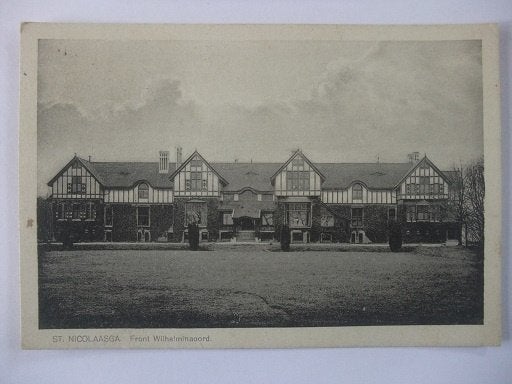 Q54 Sint Nicolaasga - Front Wilhelminaoord - 1928, Verzenden, 1920 tot 1940, Gelopen, Friesland